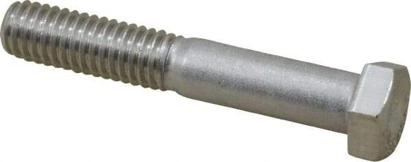 Value Collection - 3/8-16 UNC, 2-1/4" Length Under Head Hex Head Cap Screw - Partially Threaded, Grade 316 Stainless Steel, Uncoated, 9/16" Hex - Americas Industrial Supply
