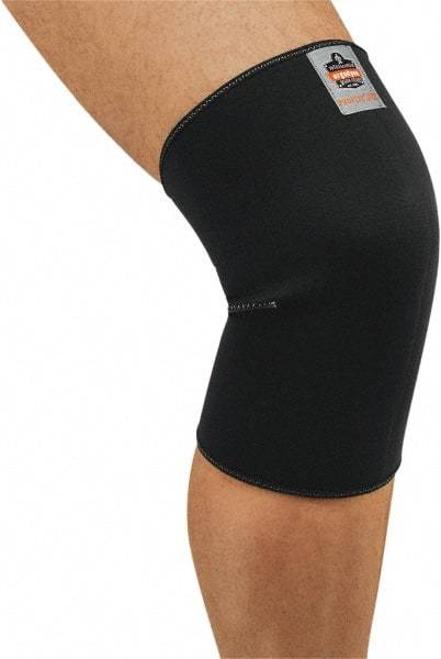 Ergodyne - Size XL Neoprene Knee Support - 16 to 18 Inch Fit, Slip On Style, Closed Knee, Black - Americas Industrial Supply