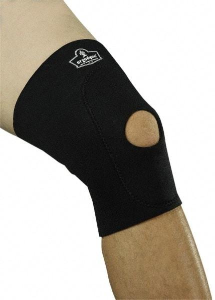 Ergodyne - Size XL Neoprene Knee Support - 16 to 18 Inch Fit, Slip On Style, Open Knee with Front Padding, Black - Americas Industrial Supply