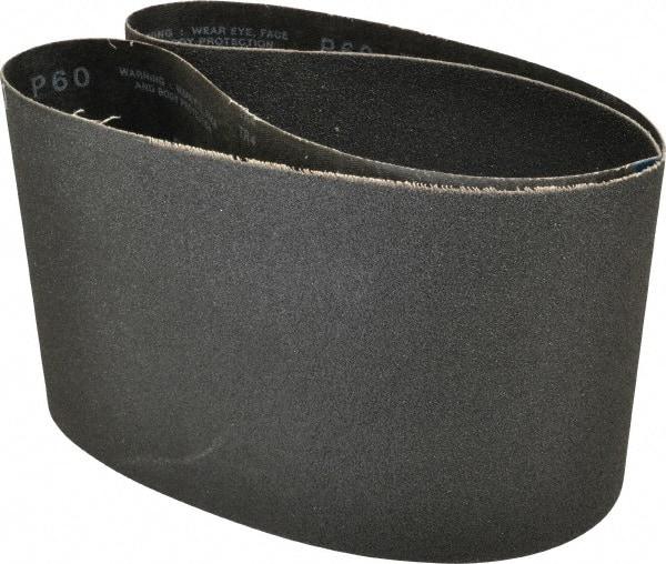 Made in USA - 6" Wide x 48" OAL, 60 Grit, Silicon Carbide Abrasive Belt - Silicon Carbide, Medium, Coated, X/Y Weighted Cloth Backing, Wet/Dry, Series S181 - Americas Industrial Supply