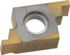 Seco - 04610NR FG Grade CP500, 0.046" Cutting Width Carbide Grooving Insert - 0.046" Max Depth of Cut, Right Hand, TiAlN/TiN Finish - Americas Industrial Supply