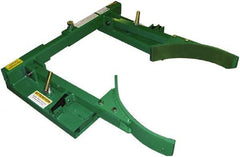 Valley Craft - 1,000 Lb Load Capacity, 30, 55 & 85 Gal Forklift Drum Handler - Steel Wheels - Americas Industrial Supply