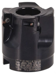 Kennametal - 9 Inserts, 2-1/2" Cut Diam, 3/4" Arbor Diam, 0.389" Max Depth of Cut, Indexable Square-Shoulder Face Mill - 0/90° Lead Angle, 1.575" High, EC10.., EP10.. Insert Compatibility, Series Mill 1-10 - Americas Industrial Supply