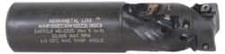 Kennametal - 1" Cut Diam, 0.74" Max Depth of Cut, 1" Shank Diam, 4.8" OAL, Indexable Square Shoulder Helical End Mill - EC10.., EP10.. Inserts, Cylindrical Shank, 0° Lead Angle - Americas Industrial Supply