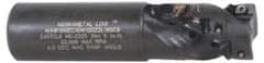 Kennametal - 3/4" Cut Diam, 0.745" Max Depth of Cut, 3/4" Shank Diam, 4.406" OAL, Indexable Square Shoulder Helical End Mill - EC10.., EP10.. Inserts, Cylindrical Shank, 0° Lead Angle - Americas Industrial Supply
