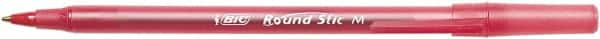 Bic - Ball Point Stick Pen - Red - Americas Industrial Supply