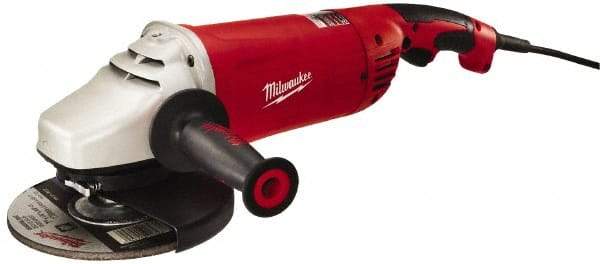 Milwaukee Tool - 7 & 9" Wheel Diam, 6,000 RPM, Corded Angle & Disc Grinder - 5/8-11 Spindle, 120 Volts, 15 Amps, Front Exhaust - Americas Industrial Supply