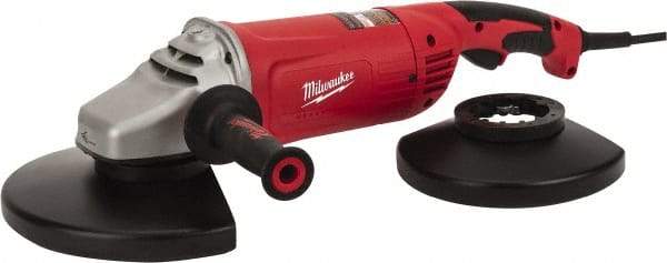 Milwaukee Tool - 7 & 9" Wheel Diam, 6,000 RPM, Corded Angle & Disc Grinder - 5/8-11 Spindle, 120 Volts, 15 Amps, Front Exhaust - Americas Industrial Supply