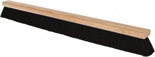 PRO-SOURCE - 36" General Purpose Tampico Push Broom - 3" Bristle Length, Wood Block, Bolt-On Handle Connection, Handle Sold Separately - Americas Industrial Supply