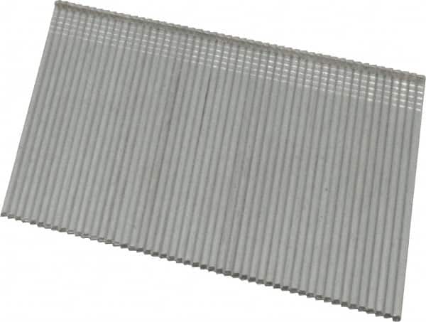 DeWALT - 16 Gauge 2-1/2" Long Finishing Nails for Power Nailers - Grade 2 Steel, Galvanized Finish, Angled Stick Collation - Americas Industrial Supply