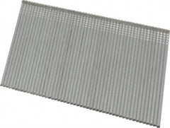 DeWALT - 16 Gauge 2-1/2" Long Finishing Nails for Power Nailers - Grade 2 Steel, Galvanized Finish, Angled Stick Collation - Americas Industrial Supply
