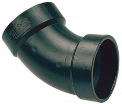 NIBCO - 4", ABS Drain, Waste & Vent Pipe 45 Elbow - Hub x Hub - Americas Industrial Supply