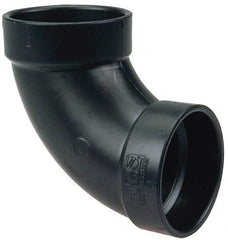 NIBCO - 4", ABS Drain, Waste & Vent Pipe 90 Elbow - Hub x Hub - Americas Industrial Supply