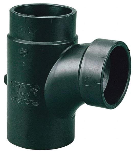 NIBCO - 3", ABS Drain, Waste & Vent Pipe Sanitary Street Tee - Spig x Hub x Hub - Americas Industrial Supply