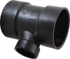 NIBCO - 3 x 3 x 1-1/2", ABS Drain, Waste & Vent Pipe Sanitary Tee - Hub x Hub x Hub - Americas Industrial Supply