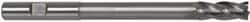 Hertel - 3/4", 2" LOC, 3/4" Shank Diam, 8-1/4" OAL, 4 Flute, High Speed Steel Square End Mill - Single End, TiN Finish, Right Hand Cut - Americas Industrial Supply