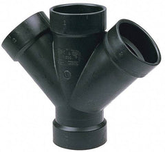 NIBCO - 3 x 1-1/2 x 1-1/2", ABS Drain, Waste & Vent Pipe - All Hub - Americas Industrial Supply