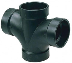 NIBCO - 2", ABS Drain, Waste & Vent Pipe Double Sanitary Tee - All Hub - Americas Industrial Supply