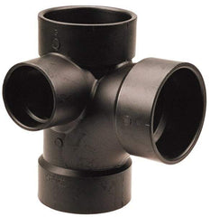 NIBCO - 3 x 3 x 3 x 1-1/2", ABS Drain, Waste & Vent Pipe - All Hub - Americas Industrial Supply