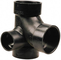 NIBCO - 3 x 3 x 3 x 1-1/2", ABS Drain, Waste & Vent Pipe - All Hub - Americas Industrial Supply