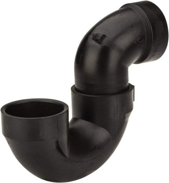 NIBCO - 1-1/2", ABS Drain, Waste & Vent Pipe P Trap - Hub x Hub - Americas Industrial Supply