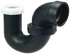 NIBCO - 1-1/4", ABS Drain, Waste & Vent Pipe P Trap with Union - Hub x SJ - Americas Industrial Supply