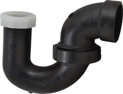 NIBCO - 1-1/2 x 1-1/4", ABS Drain, Waste & Vent Pipe P Trap with Union - Hub x SJ - Americas Industrial Supply