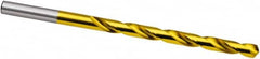 Taper Length Drill Bit: 0.1516″ Dia, 118 ° TiN Finish, RH Cut, Spiral Flute, Straight Shank, Series 667
