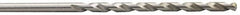 Made in USA - 0.01", Micro Drill Bit - 4" OAL, 1/4" Flute Length - Americas Industrial Supply
