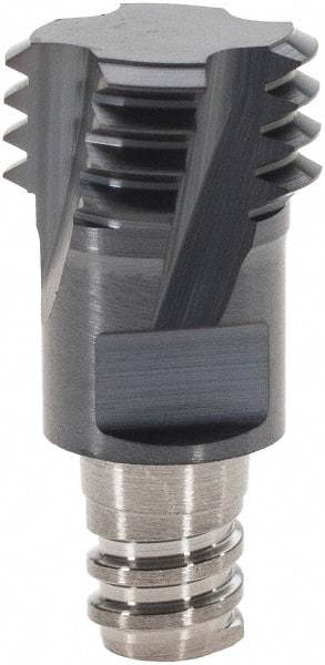 Iscar - MT Grade IC908 Carbide Thread Milling Tip Insert - TiAlN Finish, 4 Flutes, 10mm Cutting Diam, 5.1mm Depth of Cut, 13.35mm Extension - Americas Industrial Supply