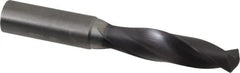 Accupro - 13mm 140° Solid Carbide Jobber Drill - AlTiN Finish, Right Hand Cut, Spiral Flute, Straight Shank, 100mm OAL, Notched Point - Americas Industrial Supply