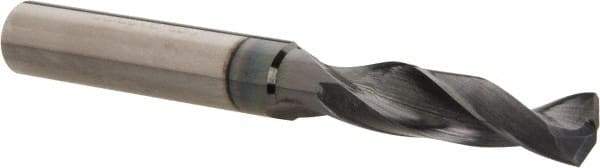 Accupro - 9/32" 140° Solid Carbide Jobber Drill - AlTiN Finish, Right Hand Cut, Spiral Flute, Straight Shank, 3" OAL, Notched Point - Americas Industrial Supply