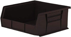 Akro-Mils - 50 Lb. Load Capacity, 10-7/8" Deep, Black Polymer Hopper Stacking Bin - 5" High x 11" Wide x 10-7/8" Long - Americas Industrial Supply