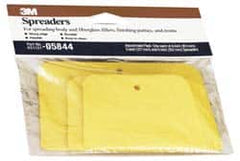 3M - Assorted Spreaders for Body Fillers & Finishing Putties - Plastic - Americas Industrial Supply