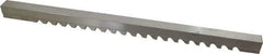 Value Collection - 16mm Keyway Width, Style E-1, Keyway Broach - High Speed Steel, Bright Finish, 3/4" Broach Body Width, 1" to 6" LOC, 15-1/2" OAL - Americas Industrial Supply