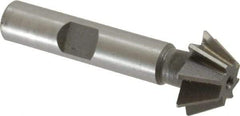 Value Collection - 3/4" Diam x 5/16" Width of Cut, 60° Included Angle, Shank Connection, Cobalt Single Angle Cutter - 3/8" Shank Diam, 2-1/8" Overall Length, Right Hand Cut, Uncoated - Americas Industrial Supply