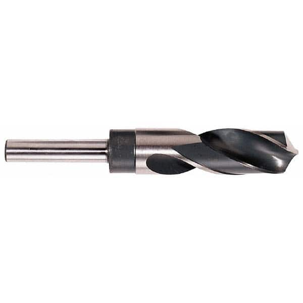 Hertel - 1-3/32" Drill, 118° Point, High Speed Steel Silver Deming & Reduced Shank Drill Bit - Americas Industrial Supply