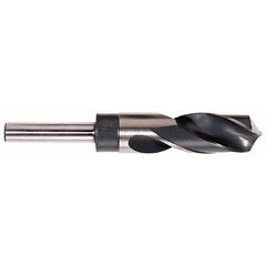 Hertel - 1-3/32" Drill, 118° Point, High Speed Steel Silver Deming & Reduced Shank Drill Bit - Americas Industrial Supply