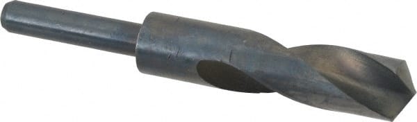 Interstate - 23.5mm Drill, 118° Point, High Speed Steel Silver Deming & Reduced Shank Drill Bit - Americas Industrial Supply