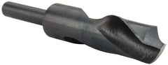 Interstate - 26.5mm Drill, 118° Point, High Speed Steel Silver Deming & Reduced Shank Drill Bit - Oxide Finish, 6" OAL, Straight Shank, 3" Flute Length, Right Hand Cut, Standard Point, Spiral Flute, Regular Spiral - Americas Industrial Supply