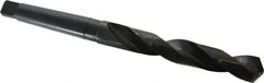 Interstate - 1", 4MT 118° Point High Speed Steel Taper Shank Drill Bit - Oxide Finish, 6-3/8" Flute Length, 12" OAL, Spiral Flute, Series 302 - Americas Industrial Supply