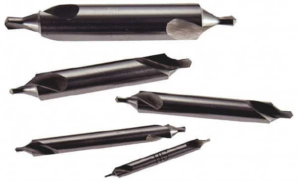 Keo - 5 Piece, #11 to 15, Bell Edge, High Speed Steel Combo Drill & Countersink Set - 60° Incl Angle - Americas Industrial Supply