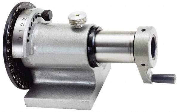 Interstate - 5C Compatible, Horizontal Spin Collet Indexer - 1" Max Collet Capacity - Americas Industrial Supply