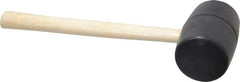 Value Collection - 2 Lb Head Rubber Mallet - 16-1/2" OAL, Wood Handle - Americas Industrial Supply