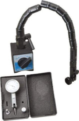 Value Collection - 0.0005" Graduation, 0-15-0 Dial Reading, Indicator & Base Kit - 1-1/4" Dial Diam - Americas Industrial Supply