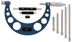 Value Collection - 12 to 16" Range, 0.001" Graduation, Mechanical Outside Micrometer - Ratchet Stop Thimble - Americas Industrial Supply