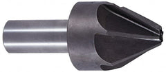 Interstate - 3/16" Head Diam, 3/16" Shank Diam, 6 Flute 60° Cobalt Countersink - Americas Industrial Supply
