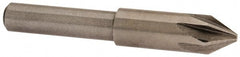 Interstate - 5/16" Head Diam, 1/4" Shank Diam, 6 Flute 60° Cobalt Countersink - Americas Industrial Supply