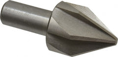 Interstate - 1-1/2" Head Diam, 3/4" Shank Diam, 6 Flute 60° Cobalt Countersink - Americas Industrial Supply