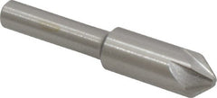 Interstate - 3/8" Head Diam, 1/4" Shank Diam, 6 Flute 82° Cobalt Countersink - Americas Industrial Supply